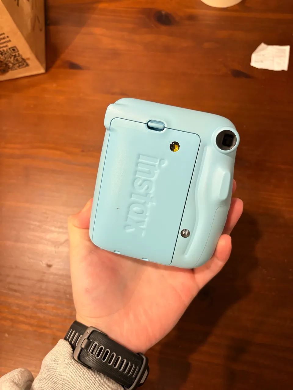 Câmera Instax Azul  - Foto 4