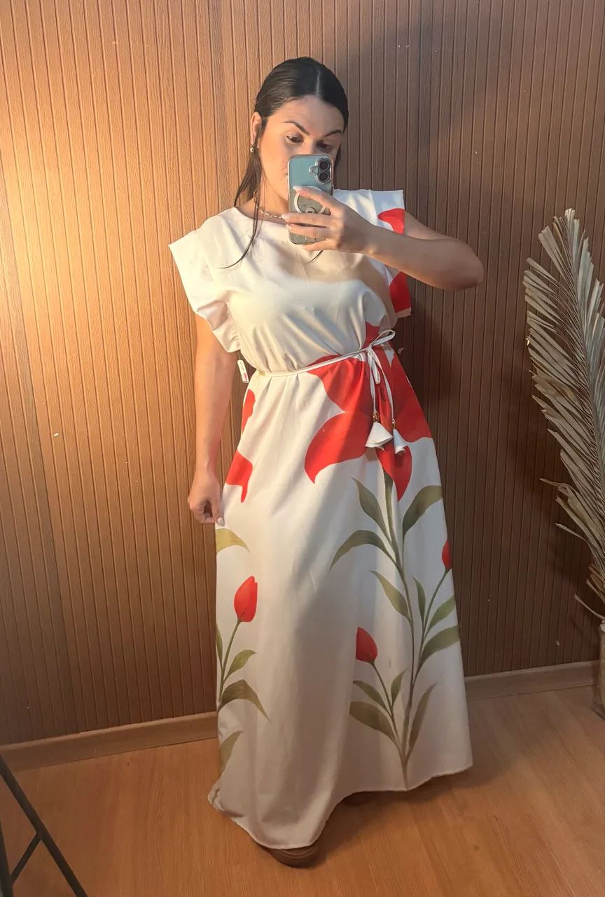 Vestido longo estampado? - Foto 2
