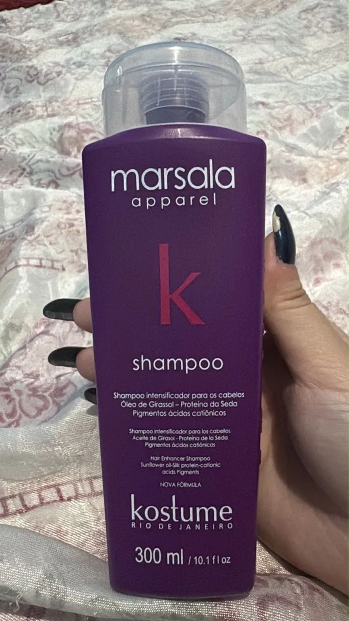Kit de shampoo marsala