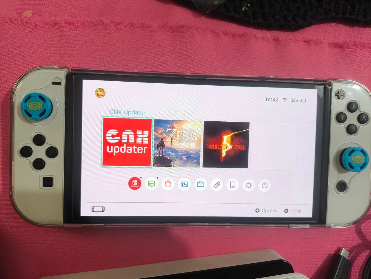 Switch OLED desbloqueado com 1 ano de garantia 