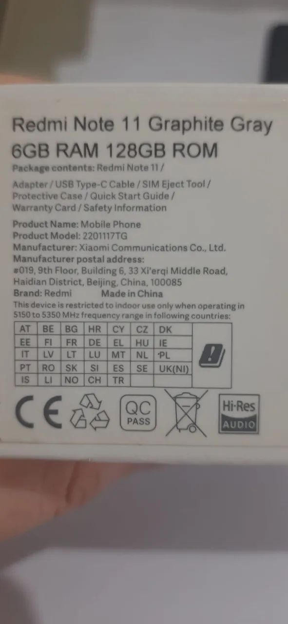 Celular Redminote 11 6GB RAM 128GB - Foto 5
