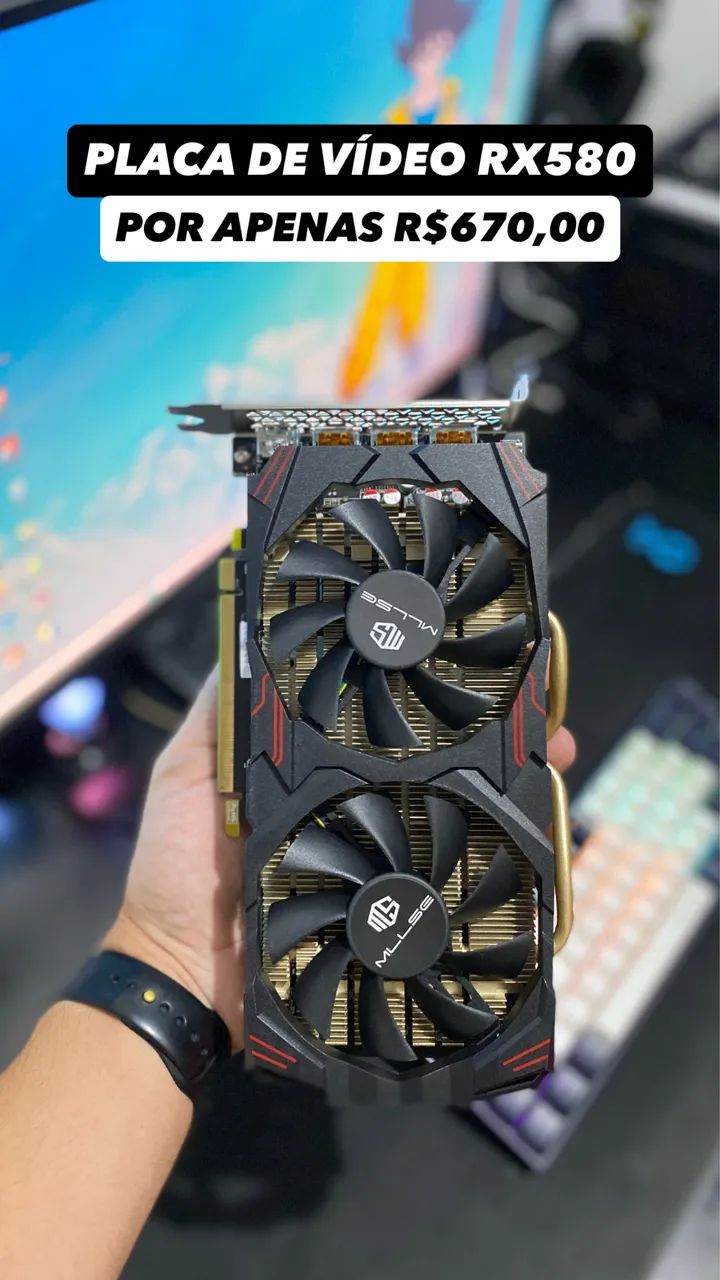 Placa de vídeo RX580 - Foto 3