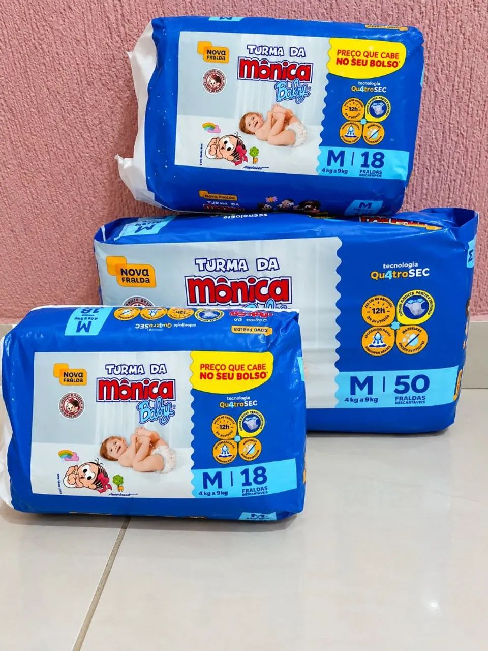 Fraldas descartáveis 