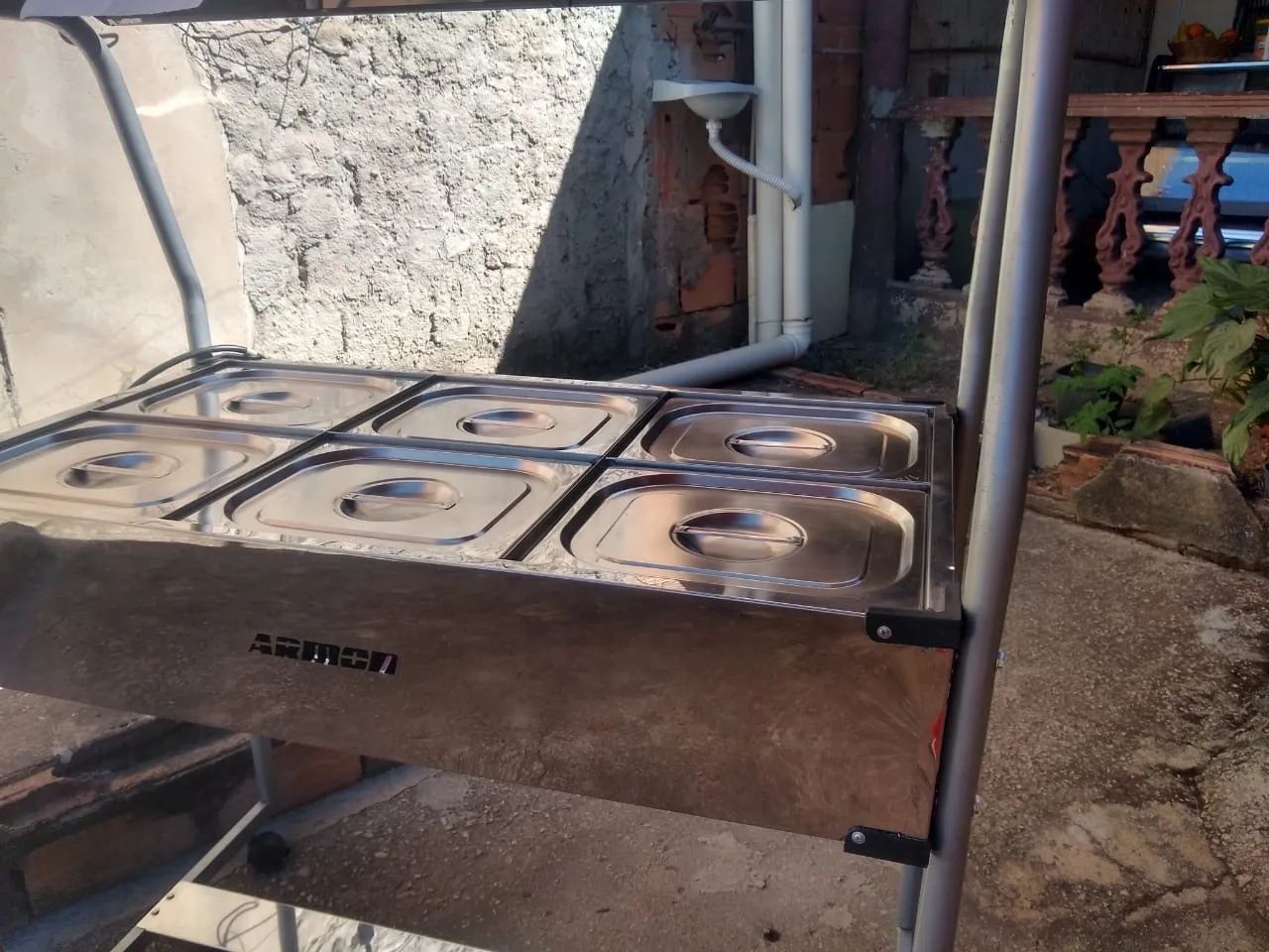 Buffet Térmico Quente 6 Cubas Armon