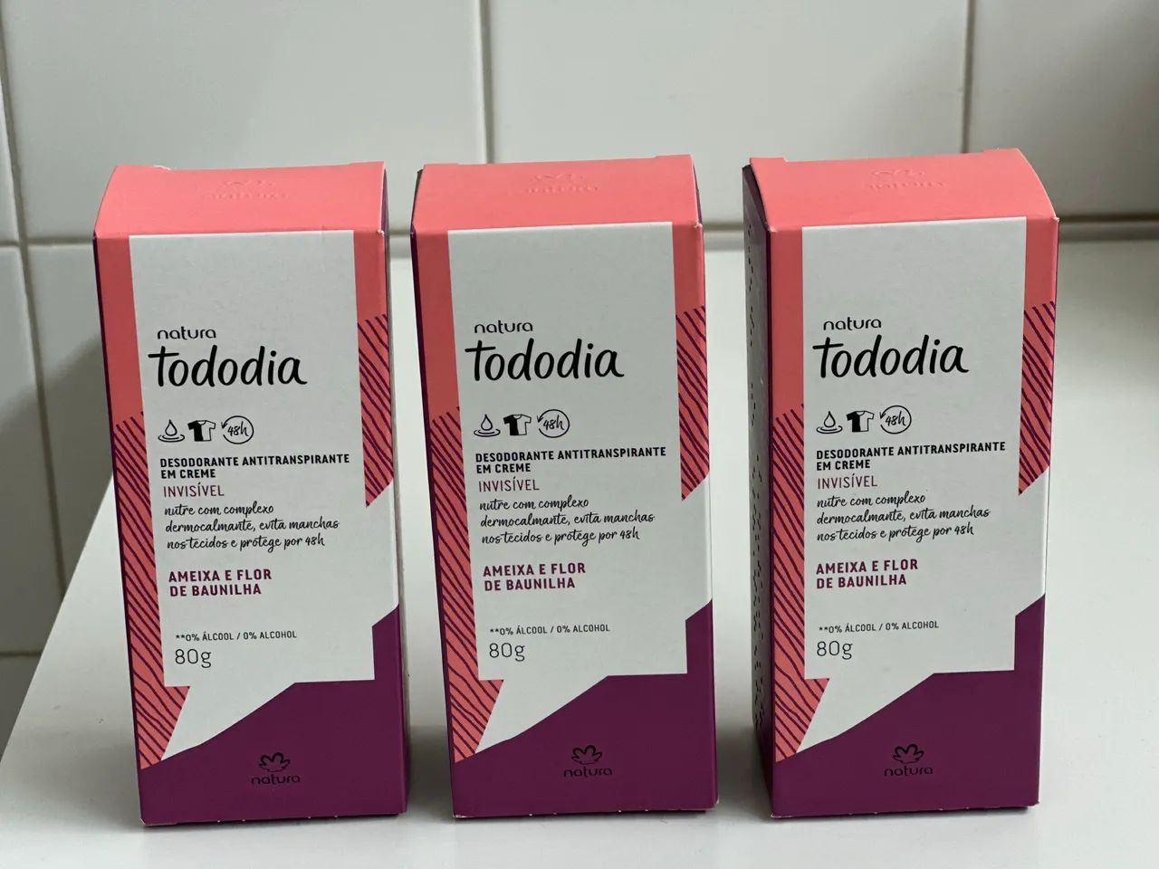 Kit desodorante em creme ameixa e baunilha - Foto 5