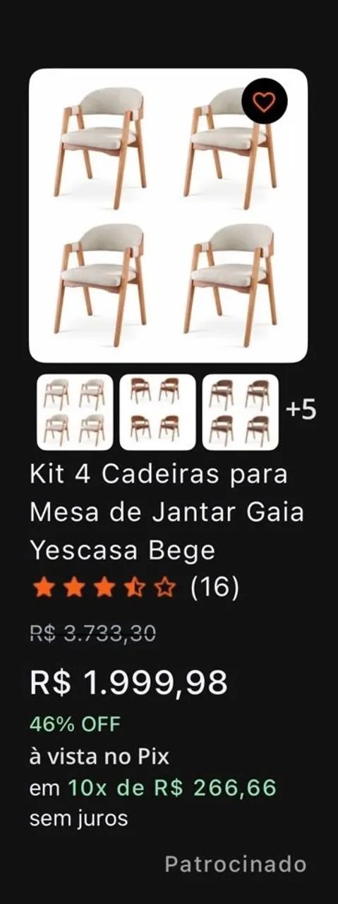 Cadeira de jantar  - Foto 5