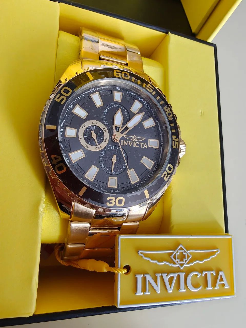Invicta Relógio masculino de quartzo Pro Diver de aço inoxidável - 46 mm<br> - Foto 3
