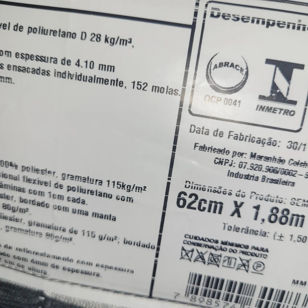 Cama Box Solteiro Gladiador Completa (Colchão + Base). Sem uso, nova. - Foto 5