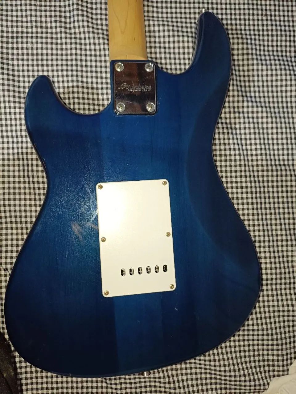 Guitarra Strinberg Azul e Branca - Foto 3