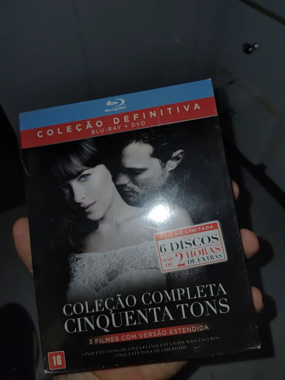 Bluray coleção completa cinquenta tons (lacrado)