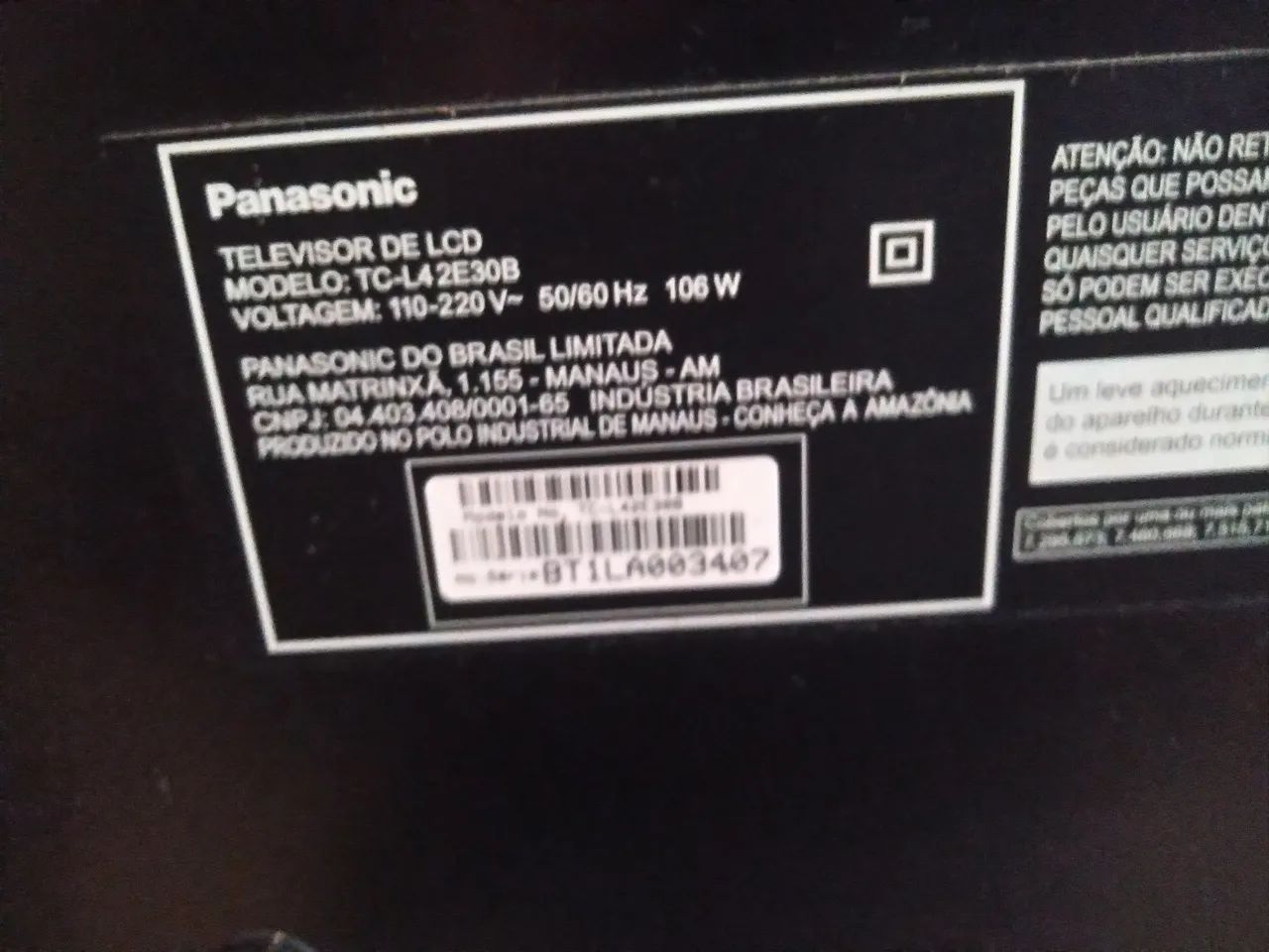 Tv Panasonic TC-4230B - Foto 3
