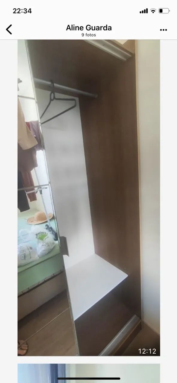 Guarda roupa com portas de correr de espelhos  - Foto 5