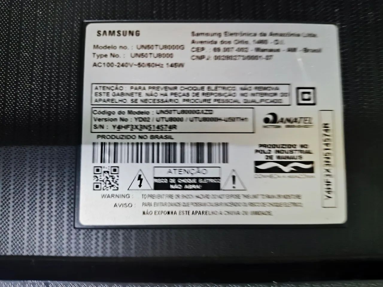 Tv 50 " Samsung - com Defeito 