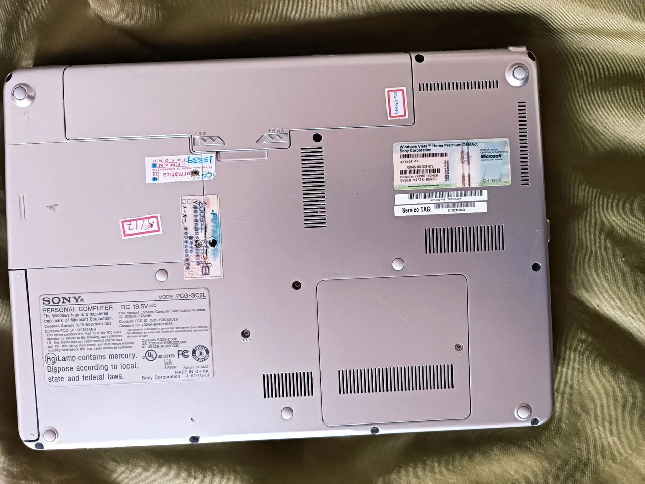 notebook sony vaio vgn