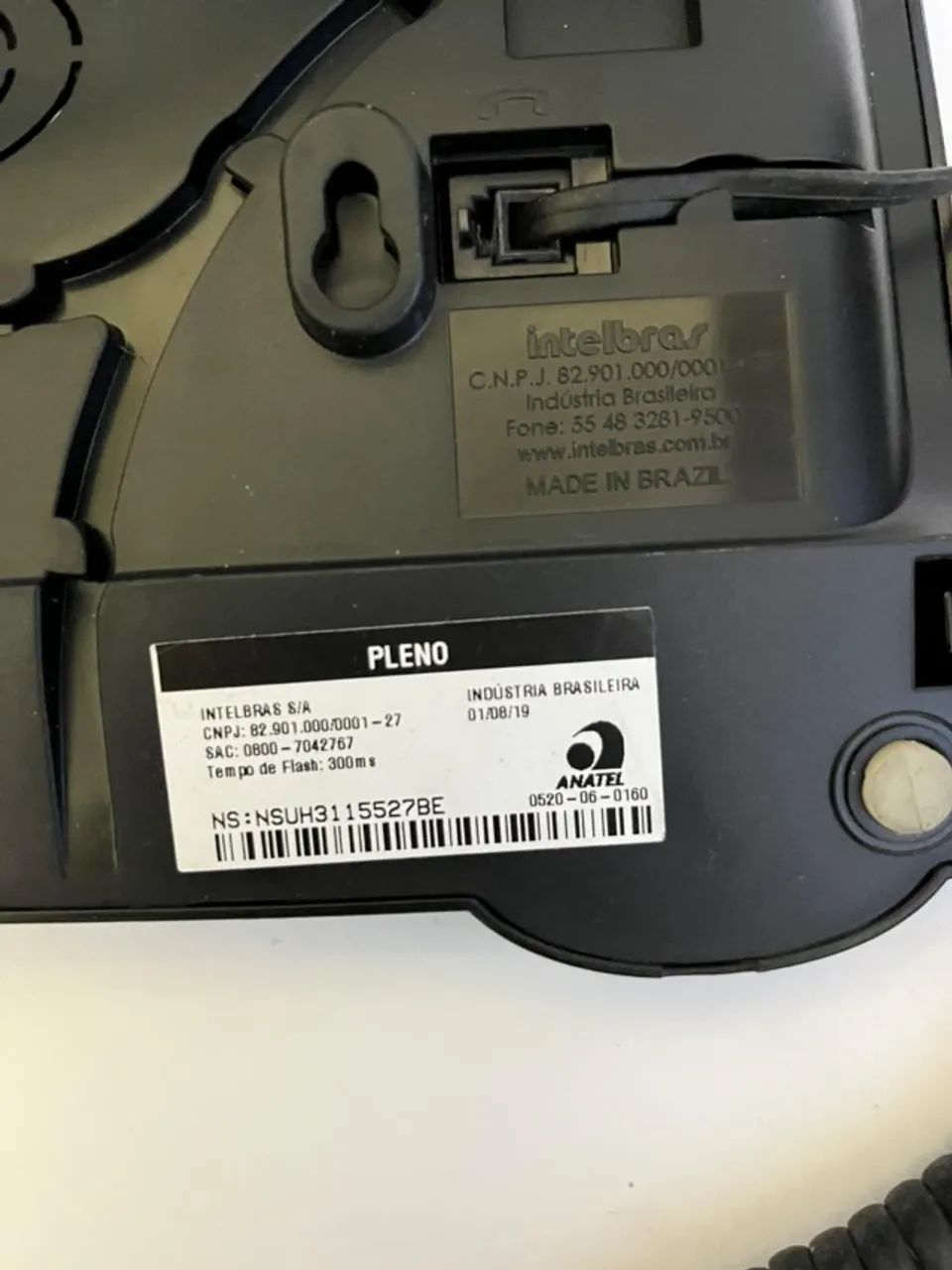 Telefone Intelbras Pleno | Telefone Fixo Com Fio | Mesa | Teclado Numérico | Não sei se fu - Foto 2