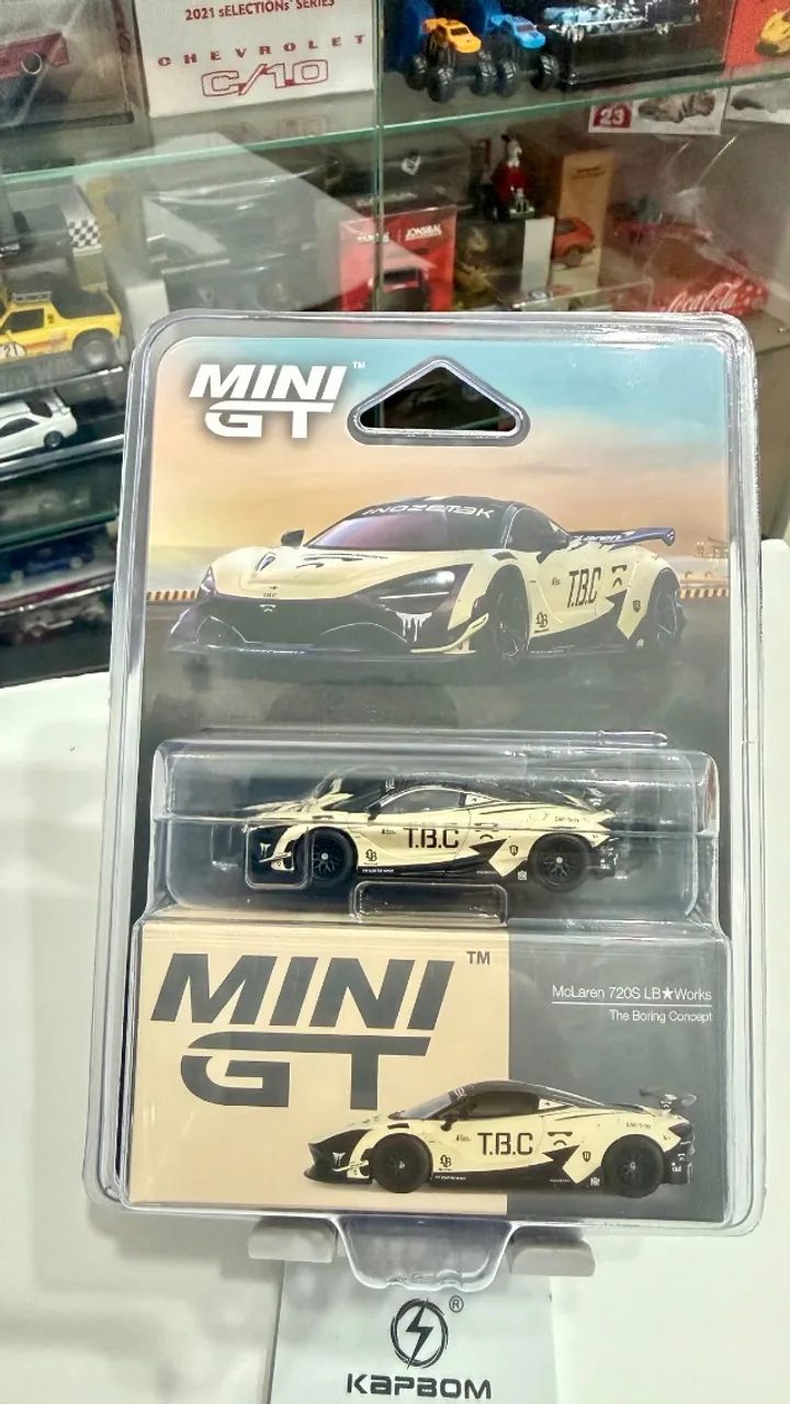 Mini GT Mclaren 720s LB*Works #1083 The Boring Concept Khaki