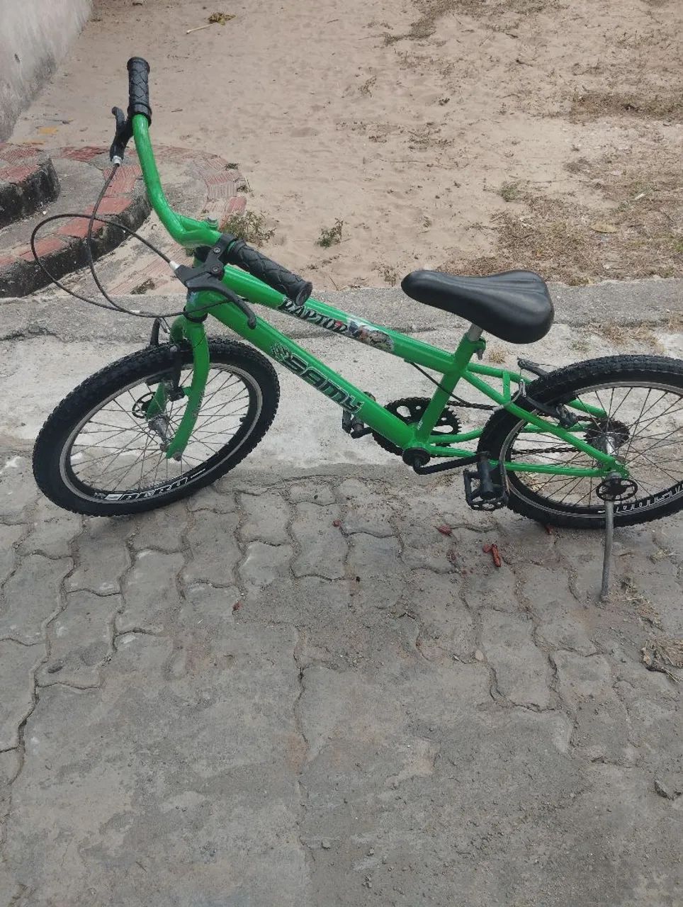 Bicicleta Aro 20 Verde - Pouco Usada! ? - Foto 3