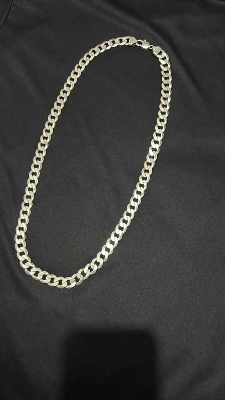 Corrente de prata 925, 70cm, 12 mm, 99g 