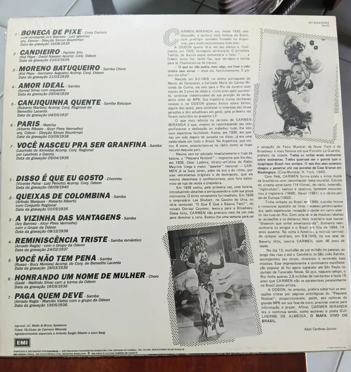 Disco vinil Carmen Miranda ( Raridade) - Foto 2