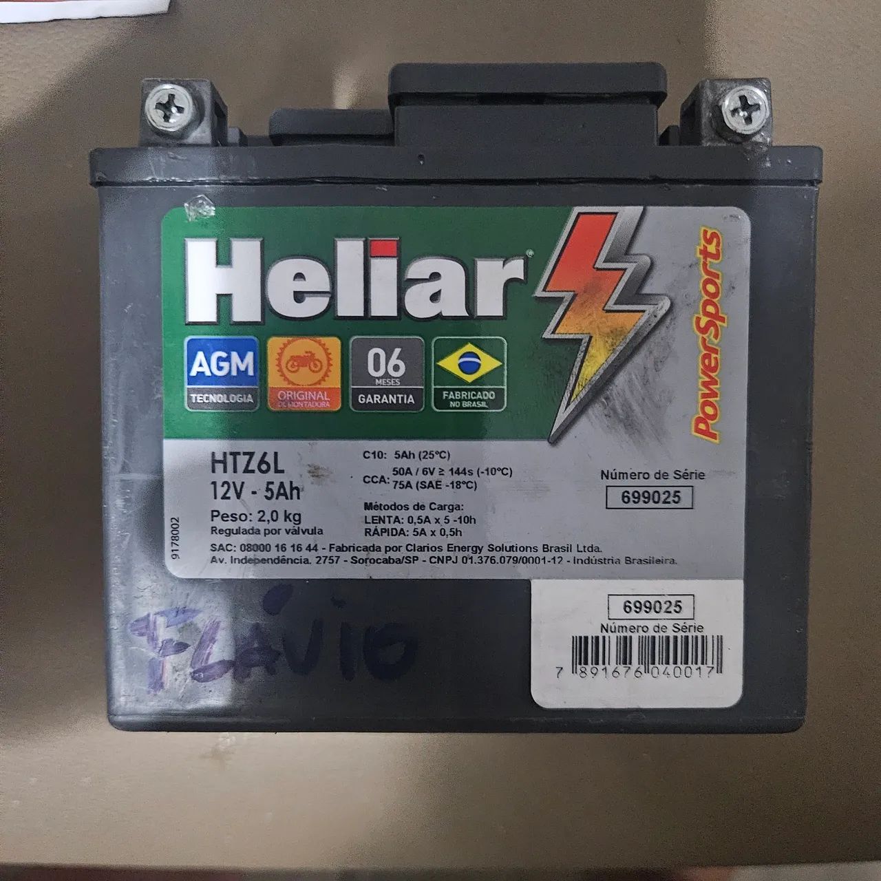 Bateria para moto