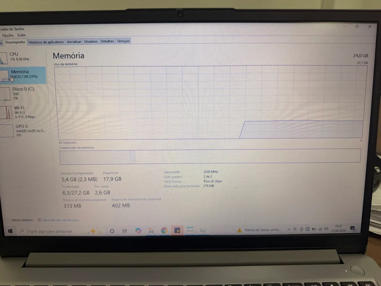 Notebook i5 12 geração 24Gb ram nvme 512 - Foto 4
