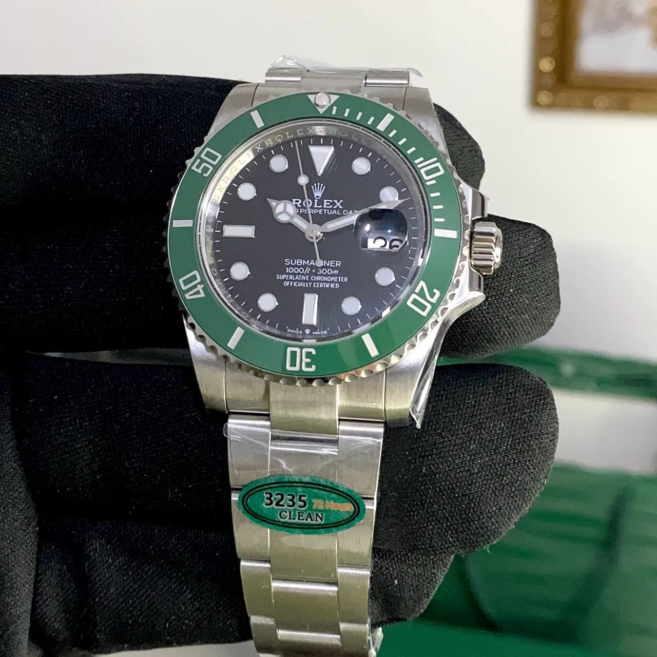 Relógio automático super c submariner rolex 3235 completo  - Foto 5