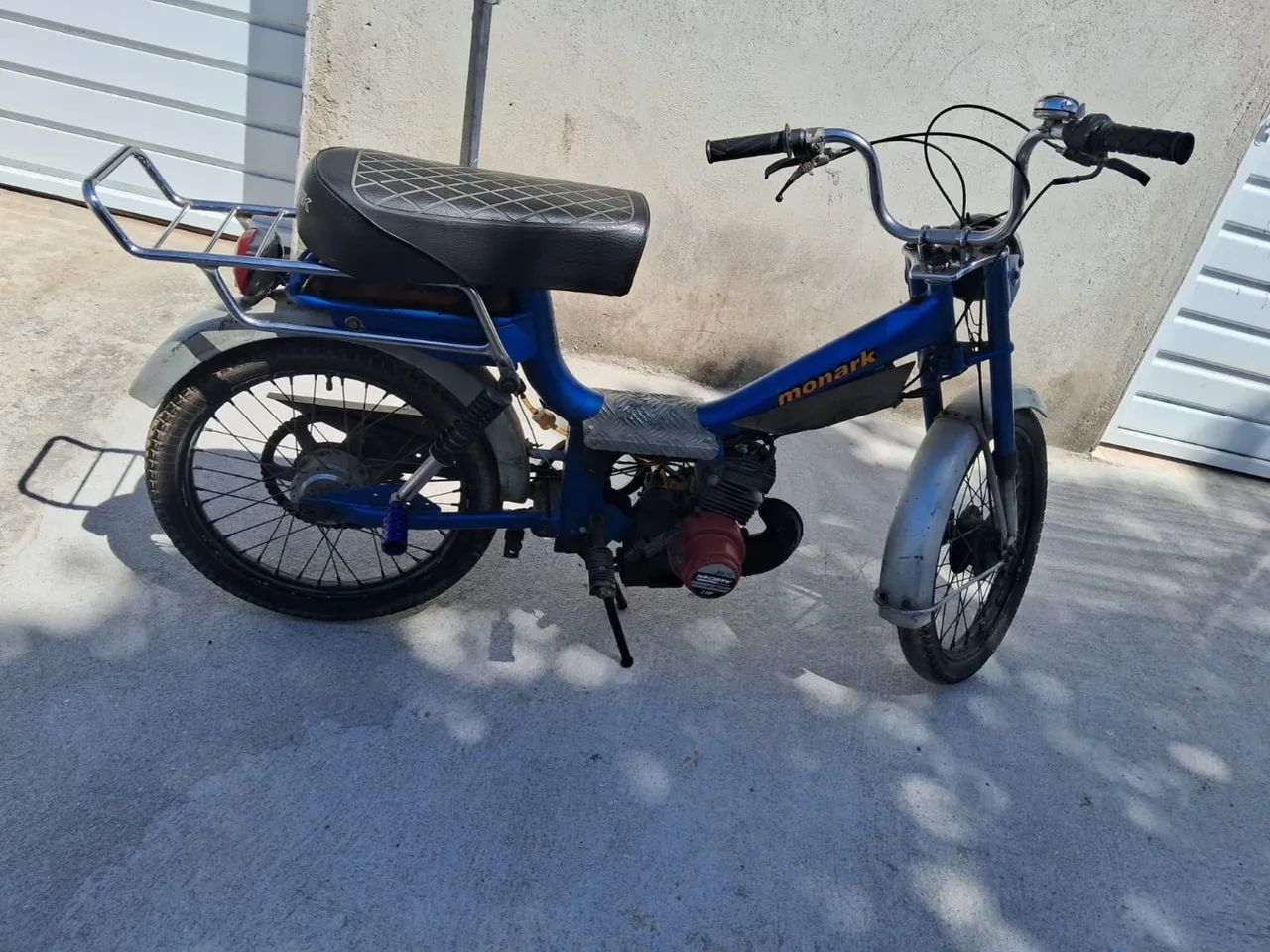 Mobilete Monark 50cc Azul (Motor a combustão) - Foto 4