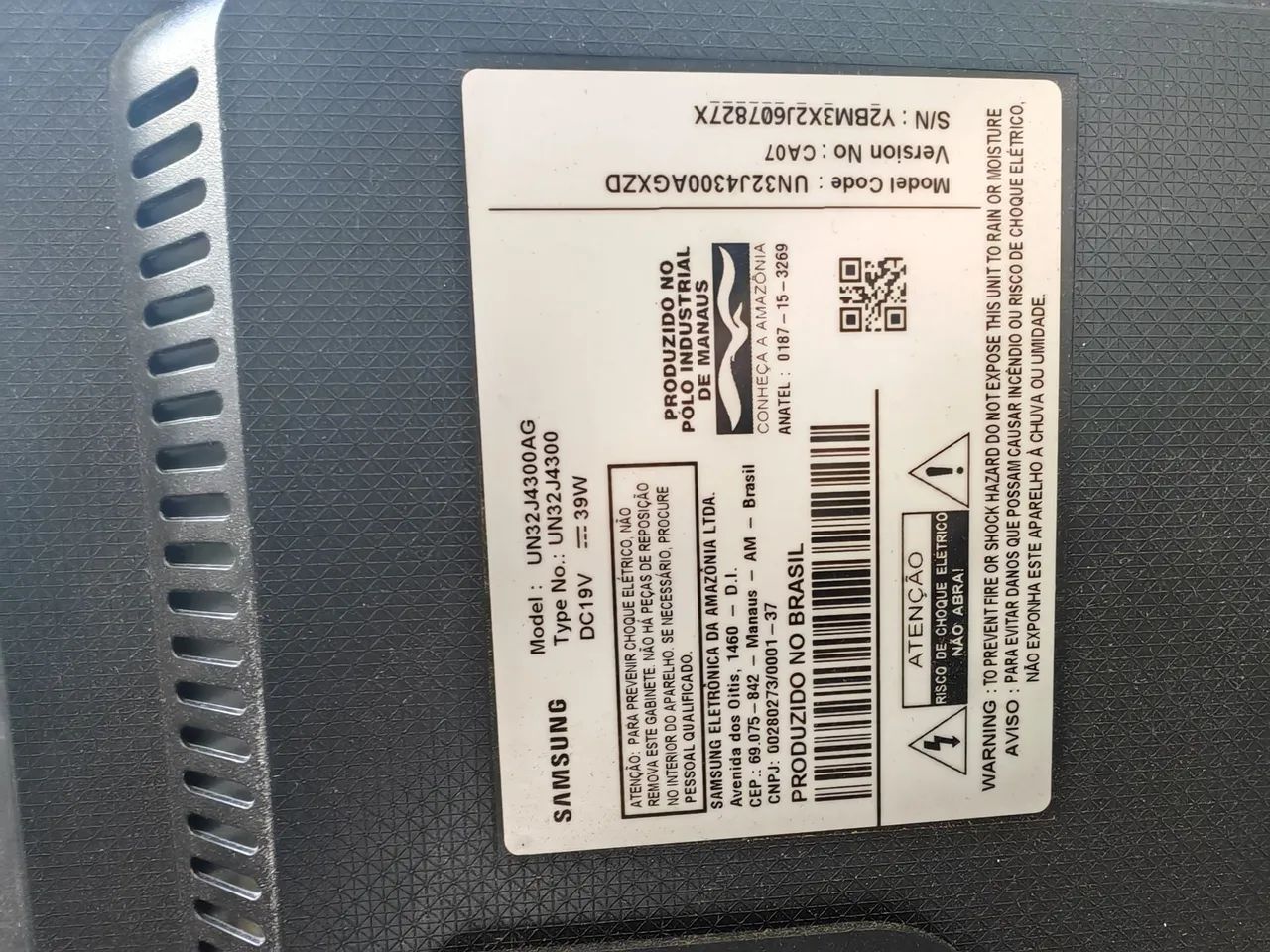 Tv Samsung led 32 polegadas UN32J4300AG - Foto 3