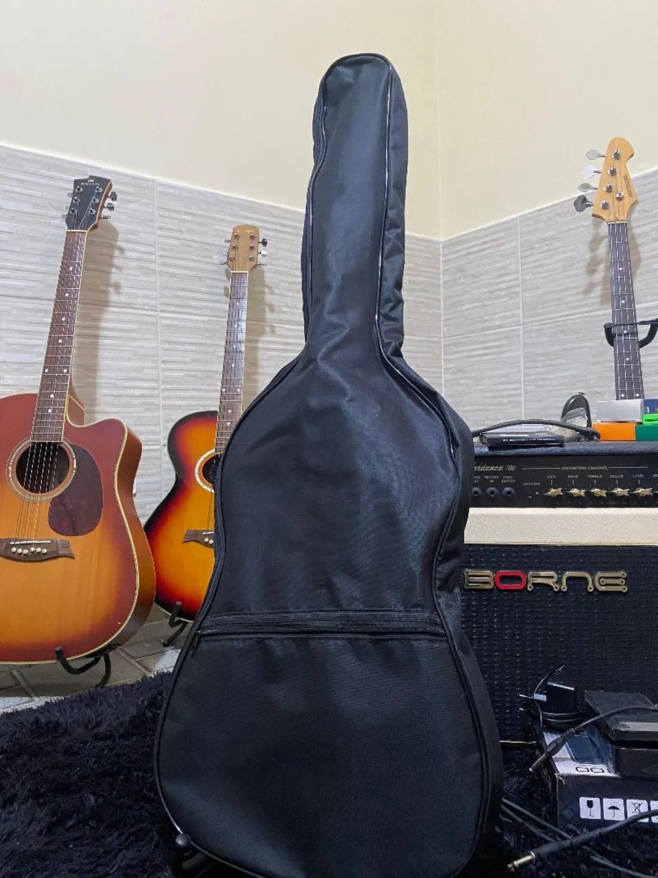 Capa Nova para guitarra e violões flat 