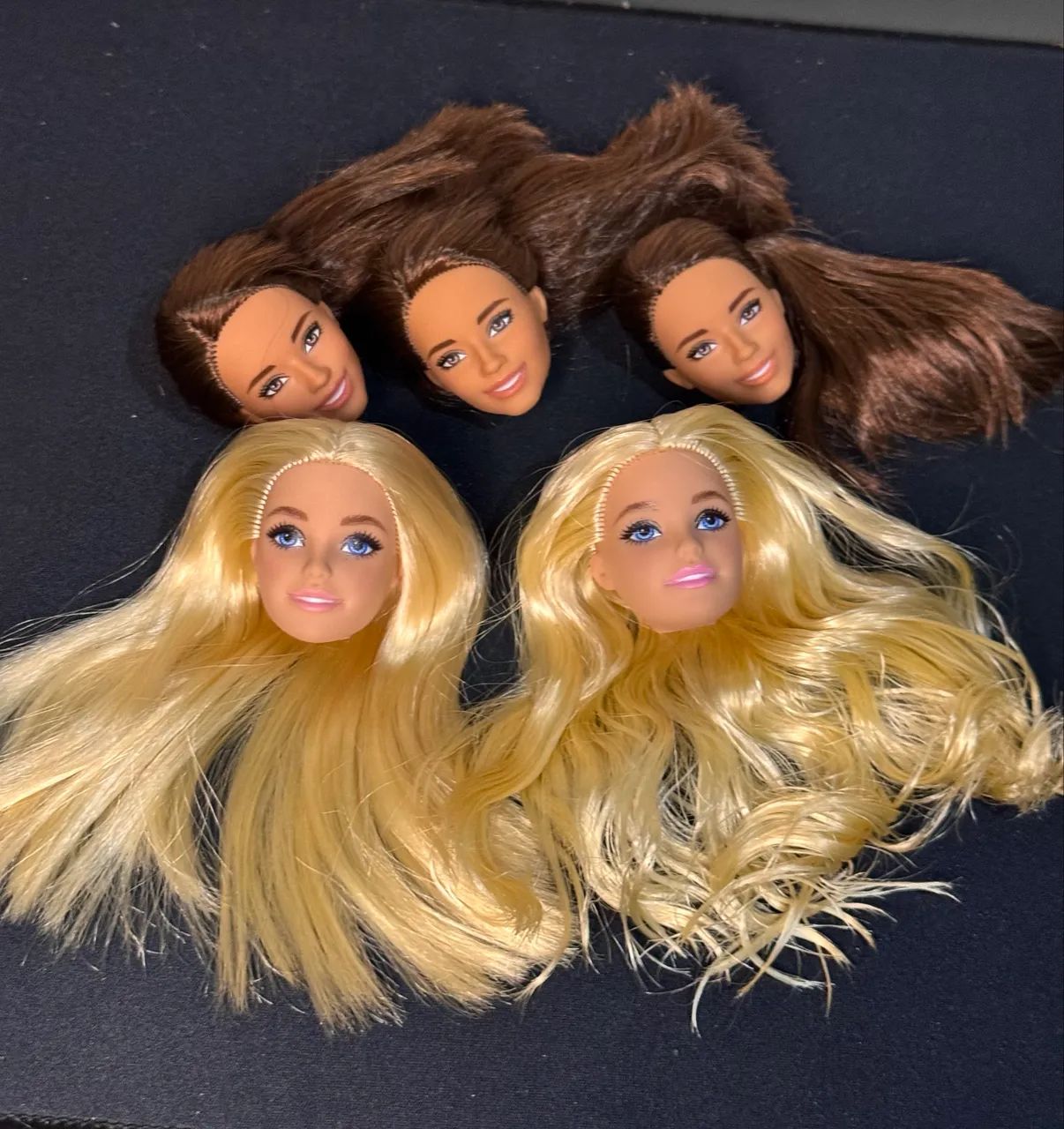 5 Cabeças boneca Barbie - Foto 2