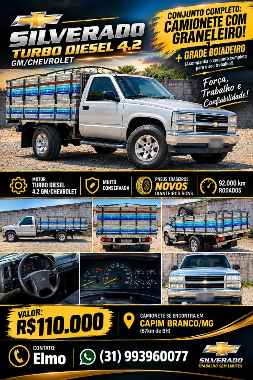 Chevrolet Silverado Silverado D20/ Rodeio 4.2 TB Diesel 2001