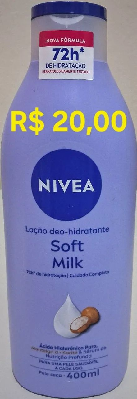 Hidratante Nivea soft milk