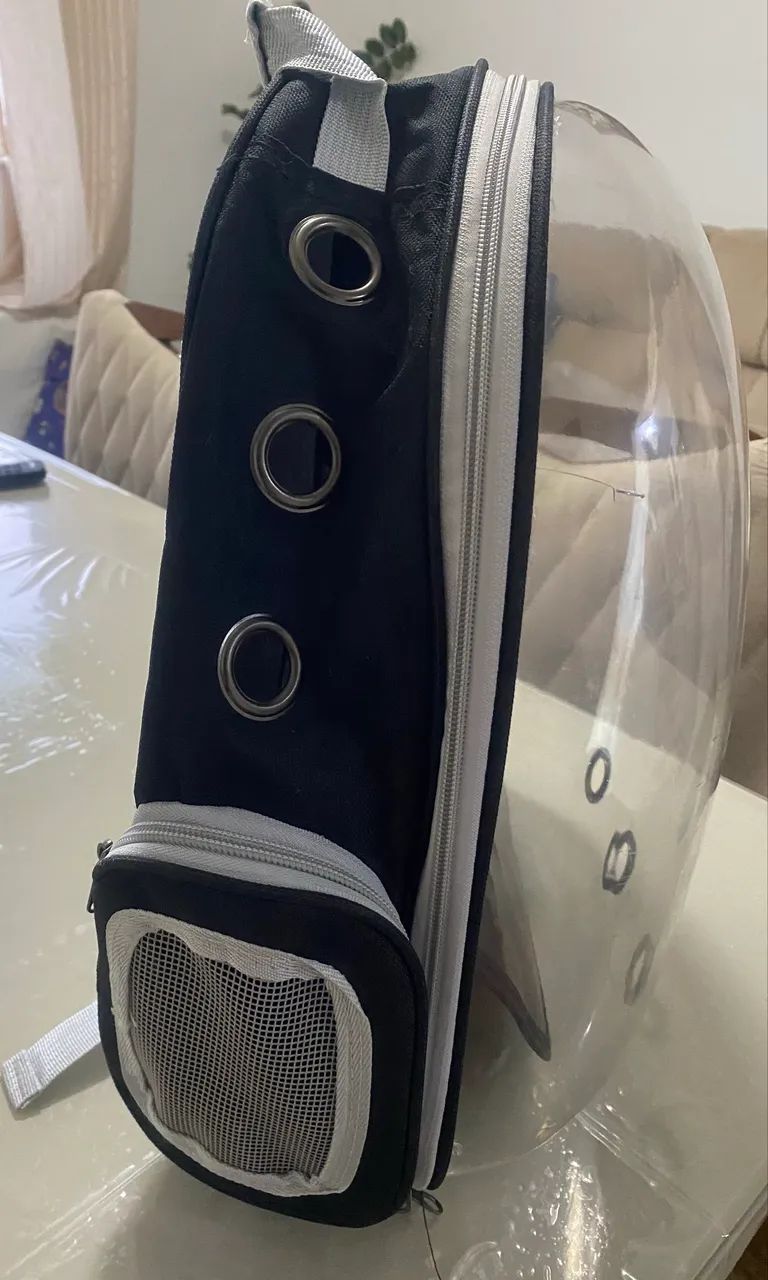 Mochila Bolsa Pet Visão Panorâmica Astronauta Color Gato Ou Cachorro - Foto 4