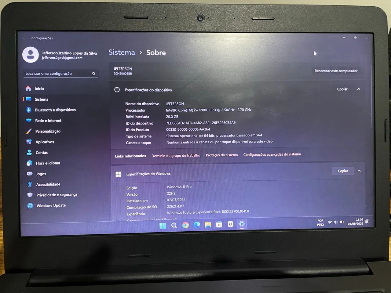 Notebook Lenovo thinkpad e470 - Foto 3