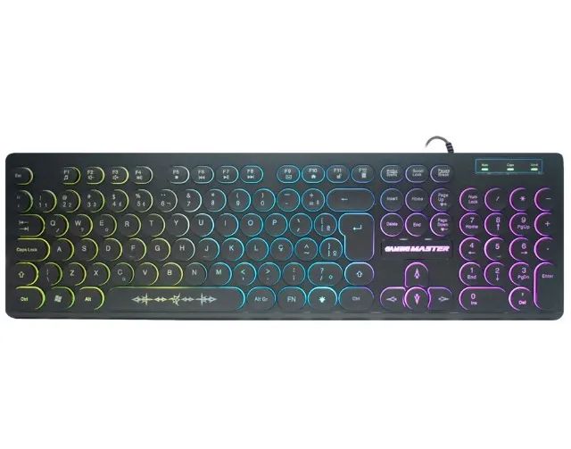 Teclado Gamer Steampunk Km76 K-mex *ENTREGA GRÁTIS* - Foto 5