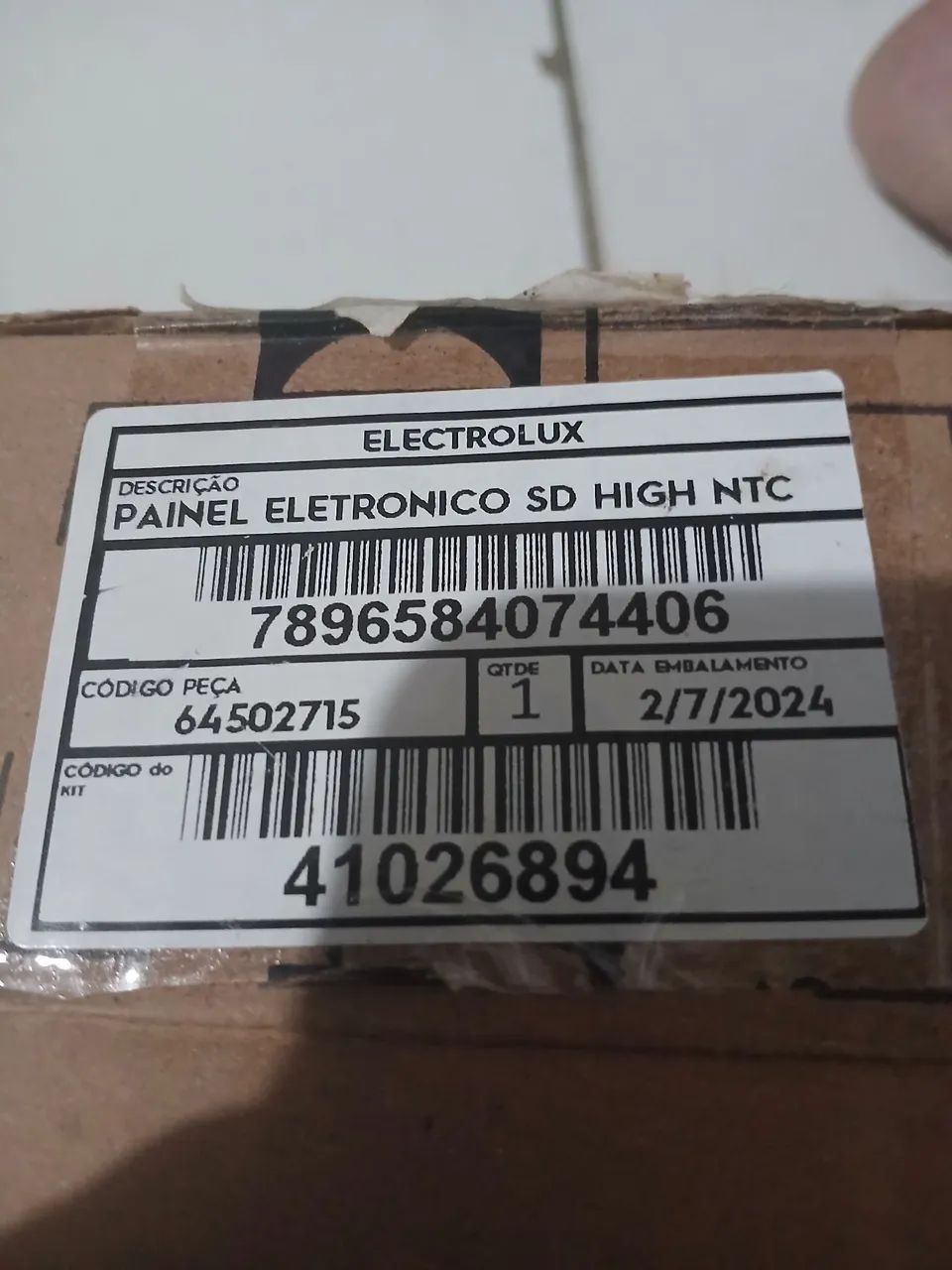 Placa da interface da geladeira Electrolux dfi80. 