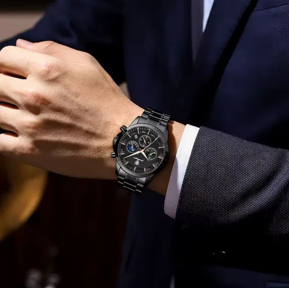 Relógio Masculino Premium Nautilus em Aço Inoxidável - Foto 3