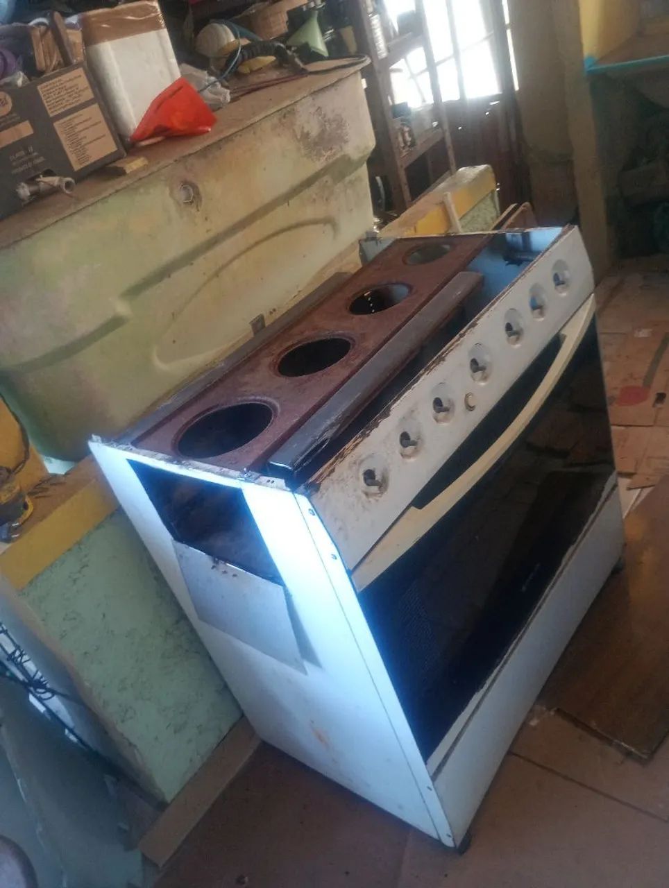 Fogão a lenha caseiro. - Foto 3