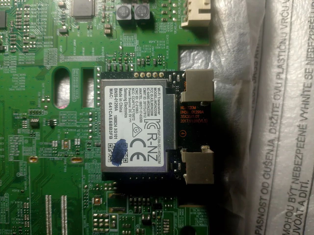 Placa principal de tv Samsung un55nu7100 funcionando perfeitamente  - Foto 2