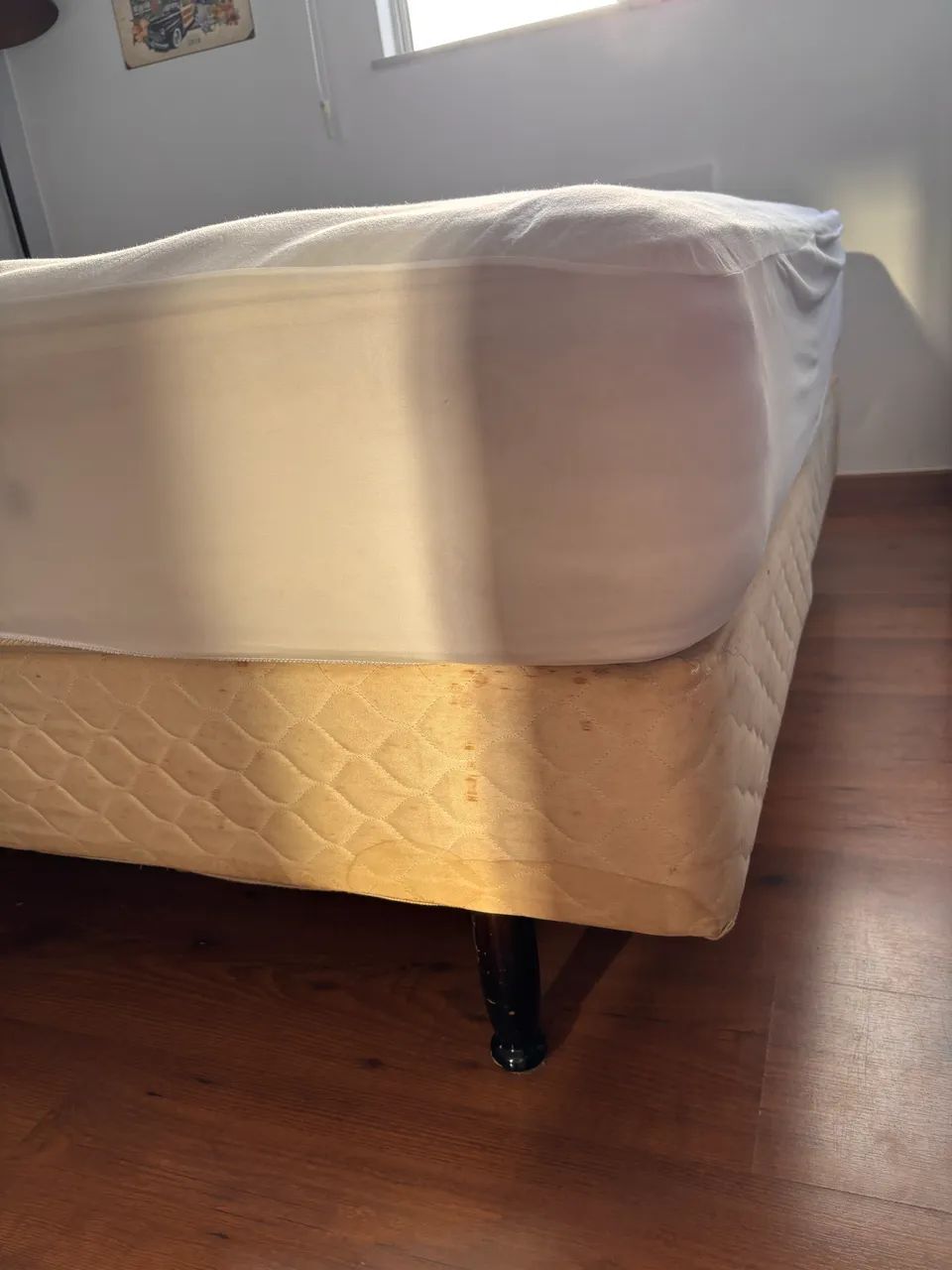 Cama queen size completa (base bipartida + colchão) - Foto 3