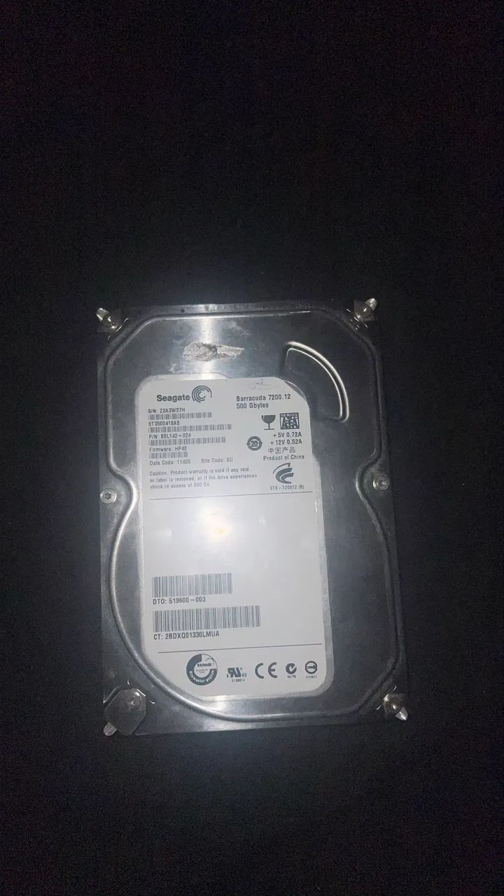 Placa HD 500 Gbytes