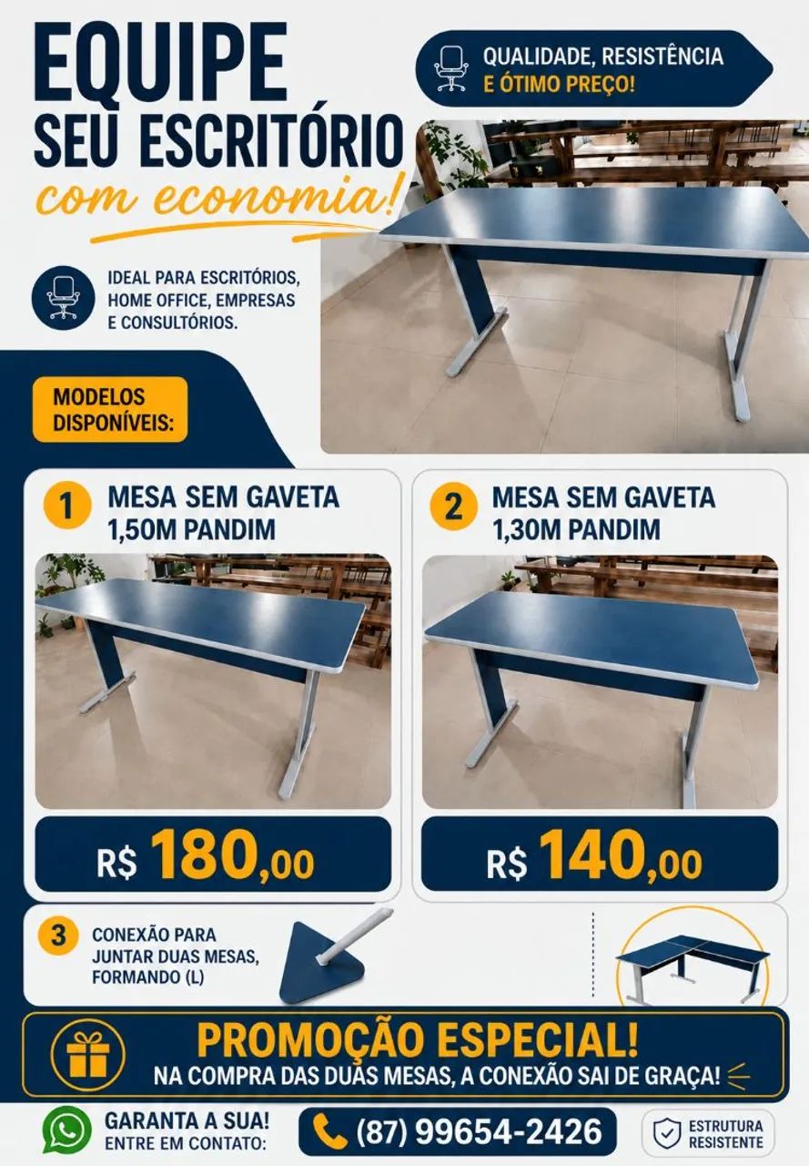 Mesa para escritório 