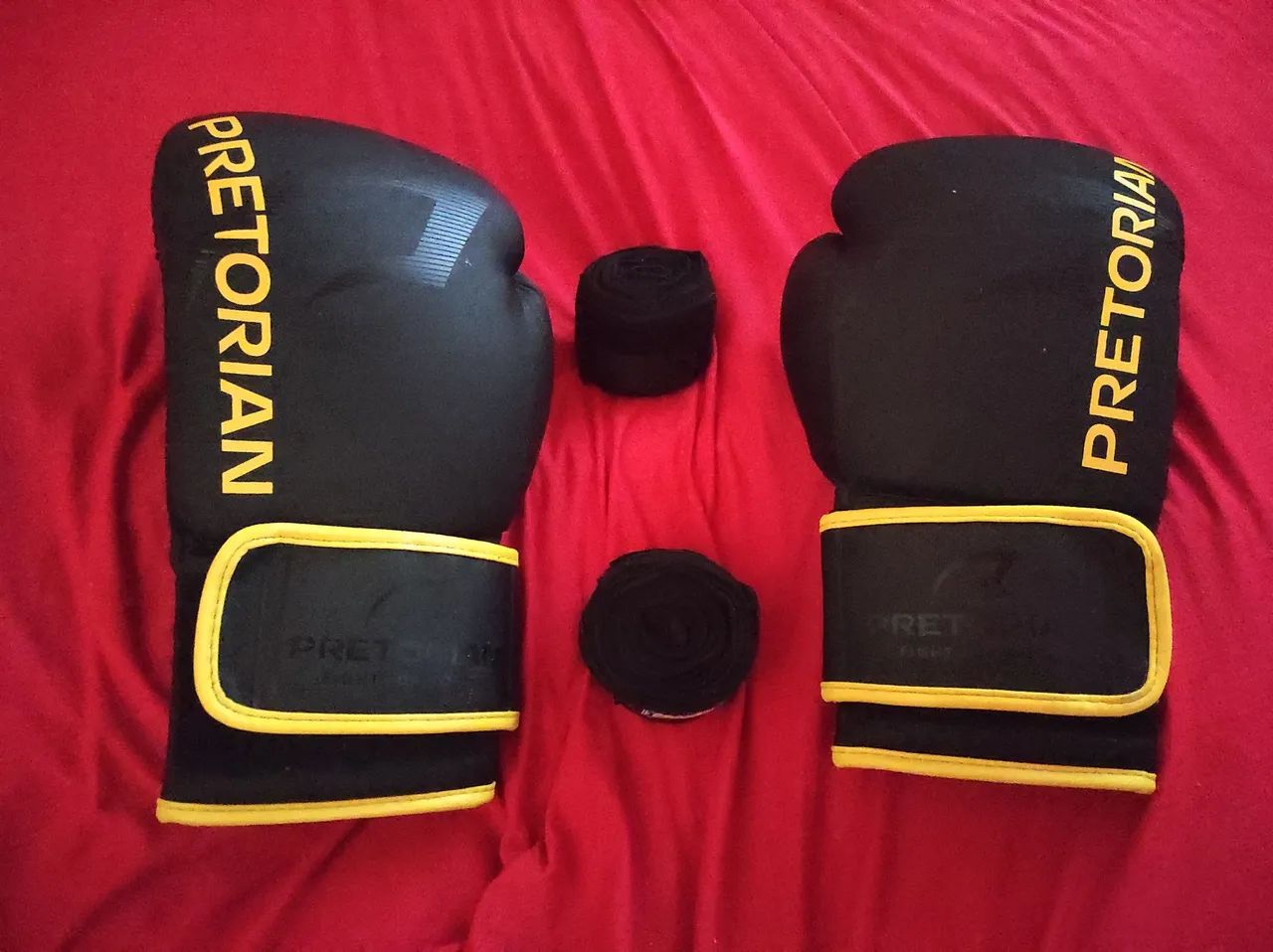 Luvas de boxe e muay Thai com 2 bandagens de 3 metros