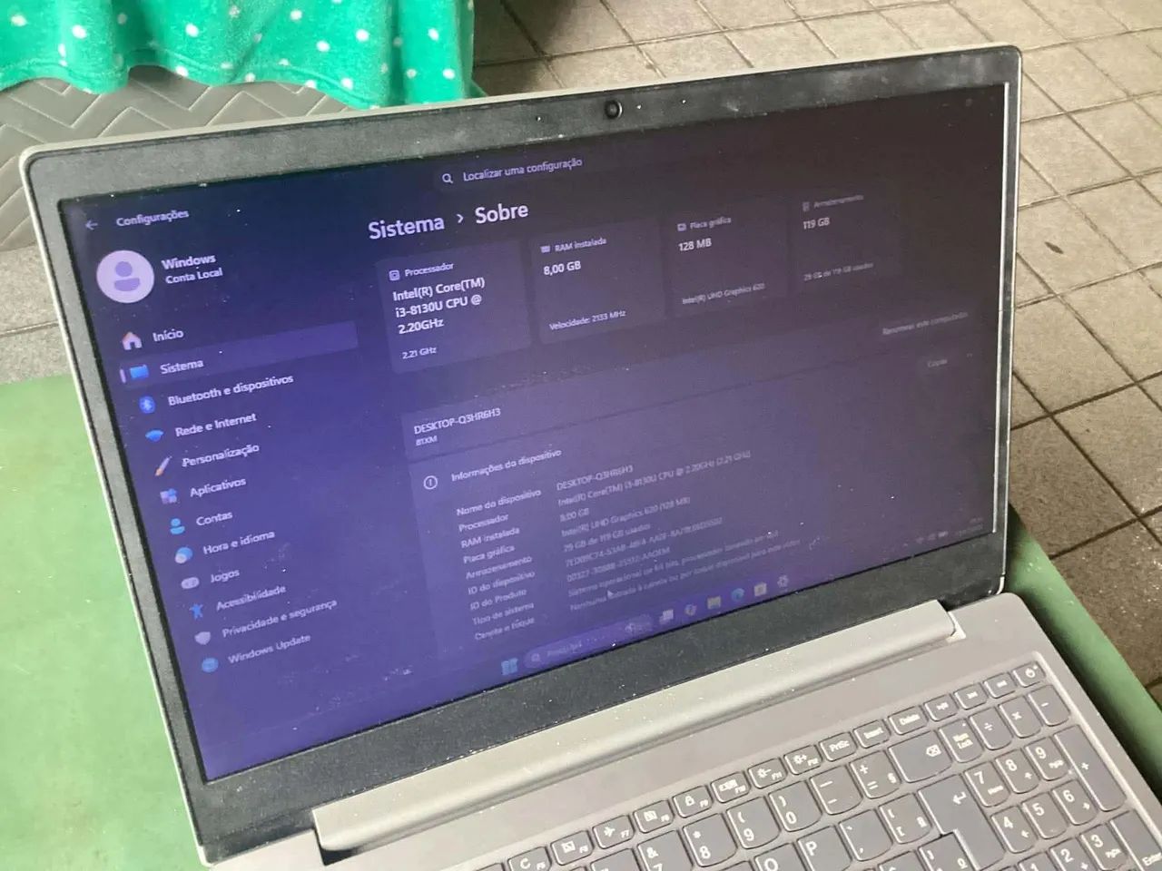 Notebook lenovo core i3 8gb RAM ssd128 - Foto 2