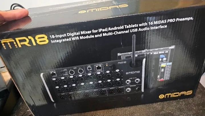 Mesa de som digital MR18 MIDAS nova