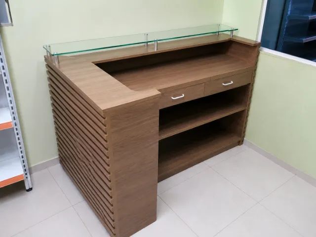 BALCAO MADEIRA MDF - OTIMO ESTADO!
