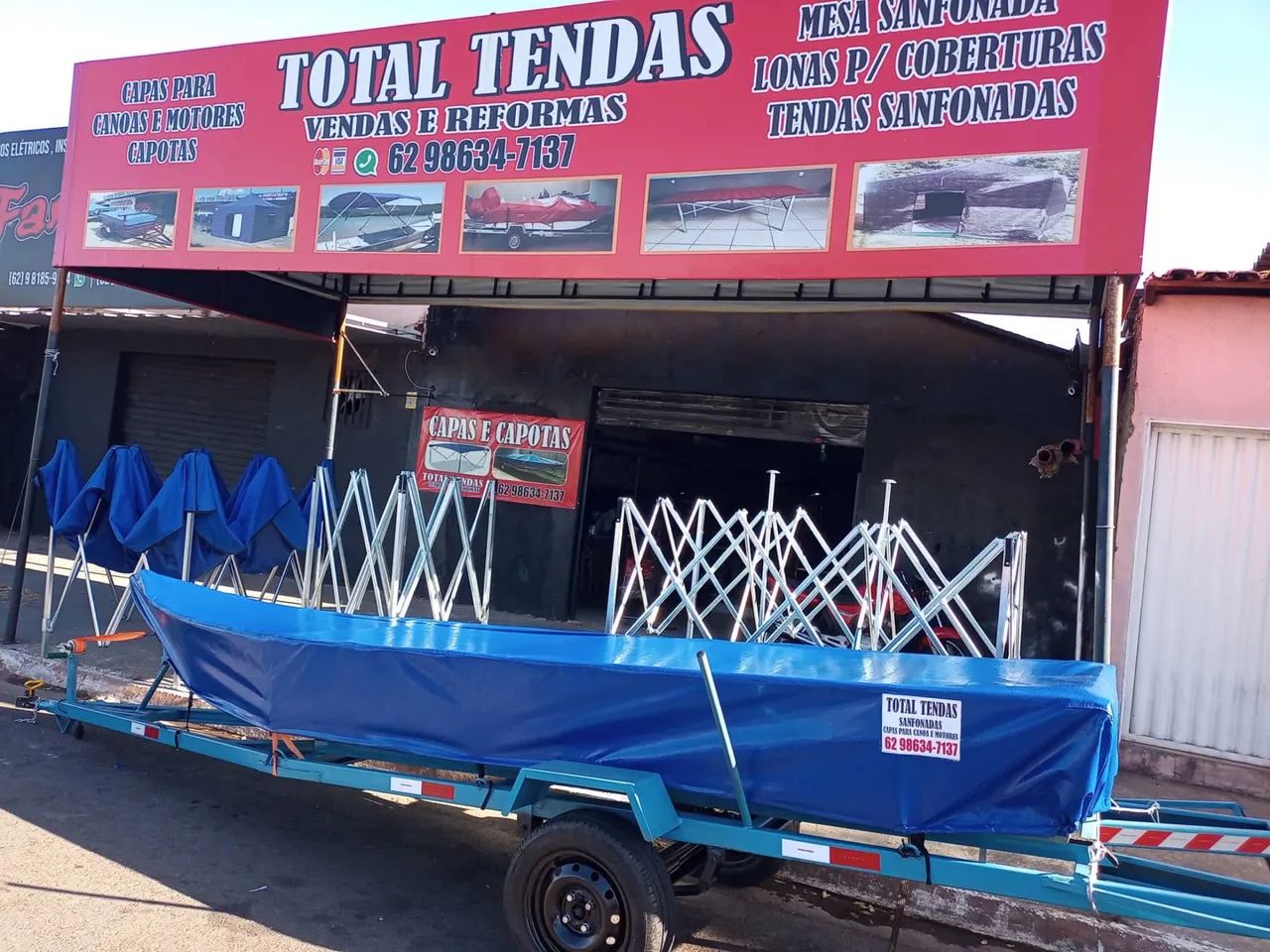 Capas pra canoa sob medidas 