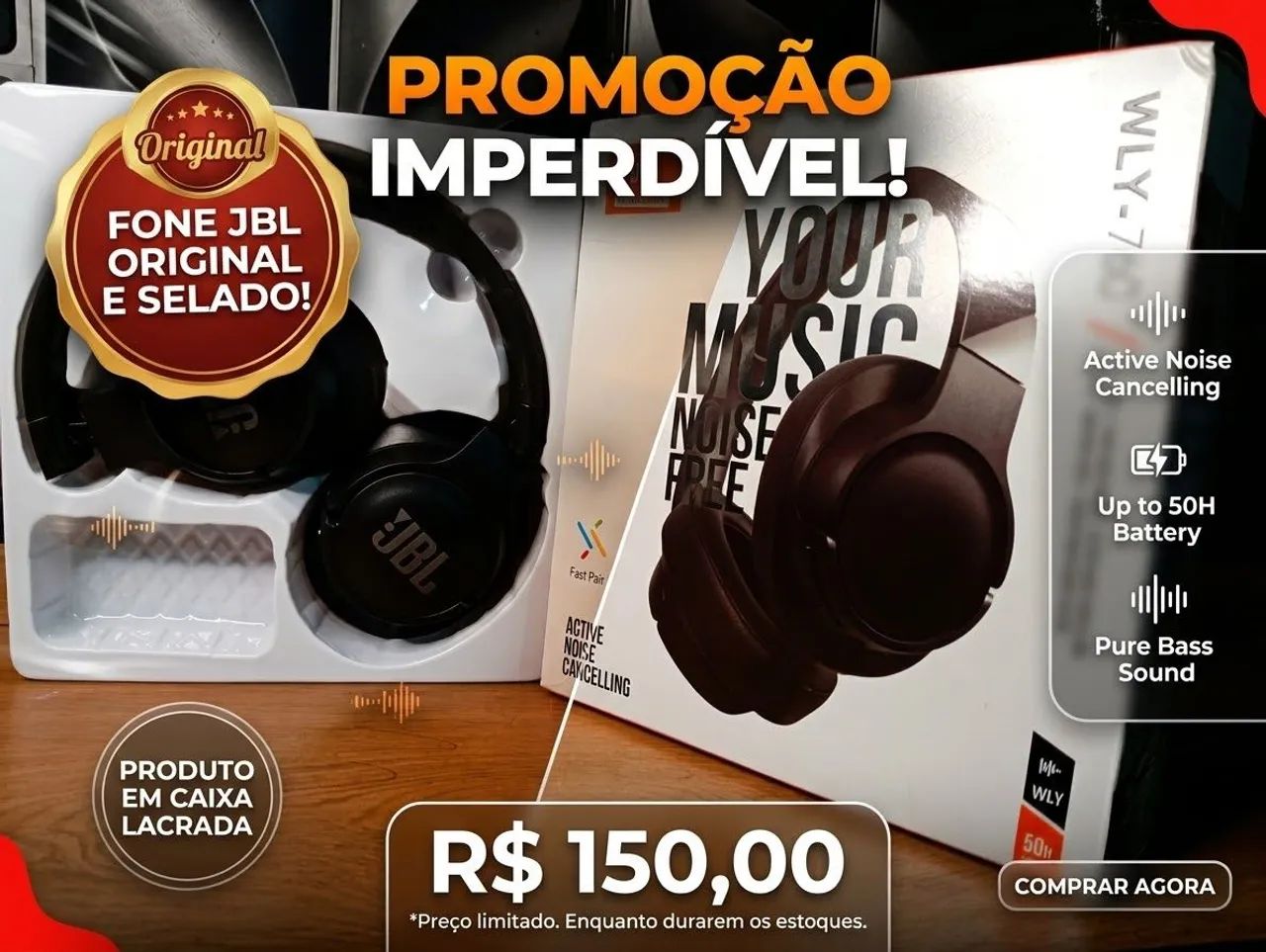 FONE JBL ORIGINAL 