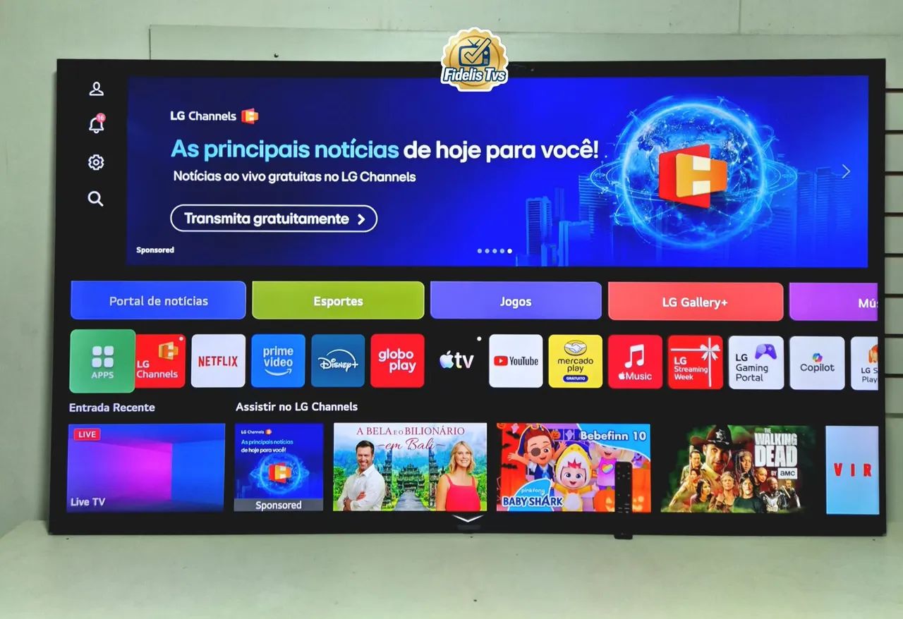 86 POLEGADAS LG SMART WIFI COMPLETA 4K UHD ALEXA BLUETOOTH CONTROLE ORIGINAL - Foto 3