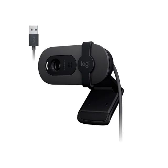 Webcam Full HD Logitech BRIO 100 Grafite